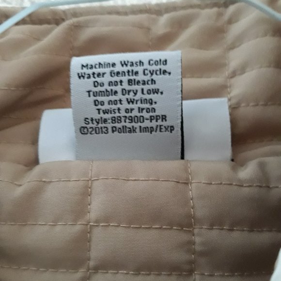 NEW Quilted White Stand Collar WASHABLE Jacket 3X - Picture 6 of 7